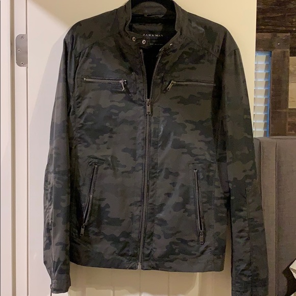 camouflage jacket mens zara